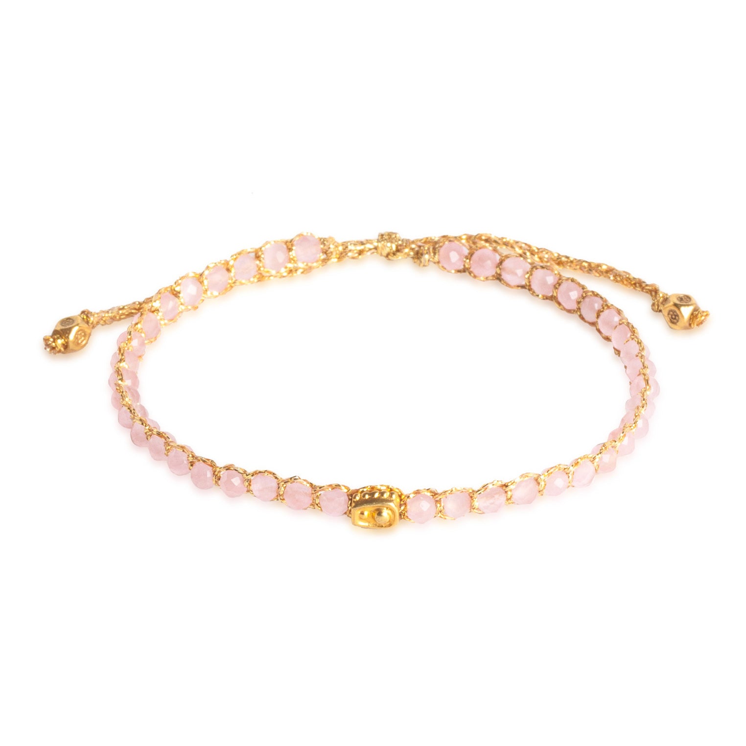 Pink - Jewelry Armband Rosa Tourmalin Armband aus Mosambik | Gold | Pink