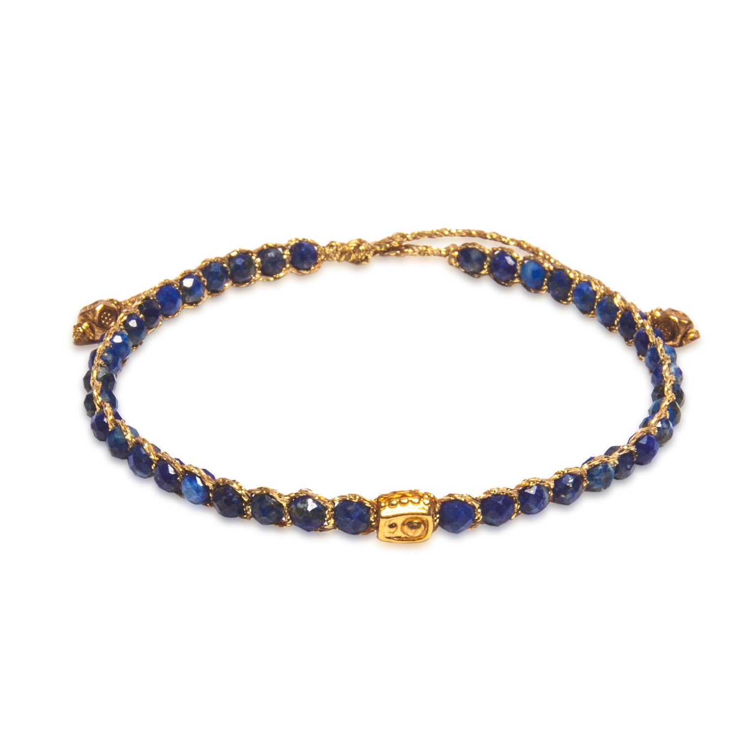 Dunkelblau - Jewelry Armband Lapis Lazuli Armband| Gold | Dark Blue