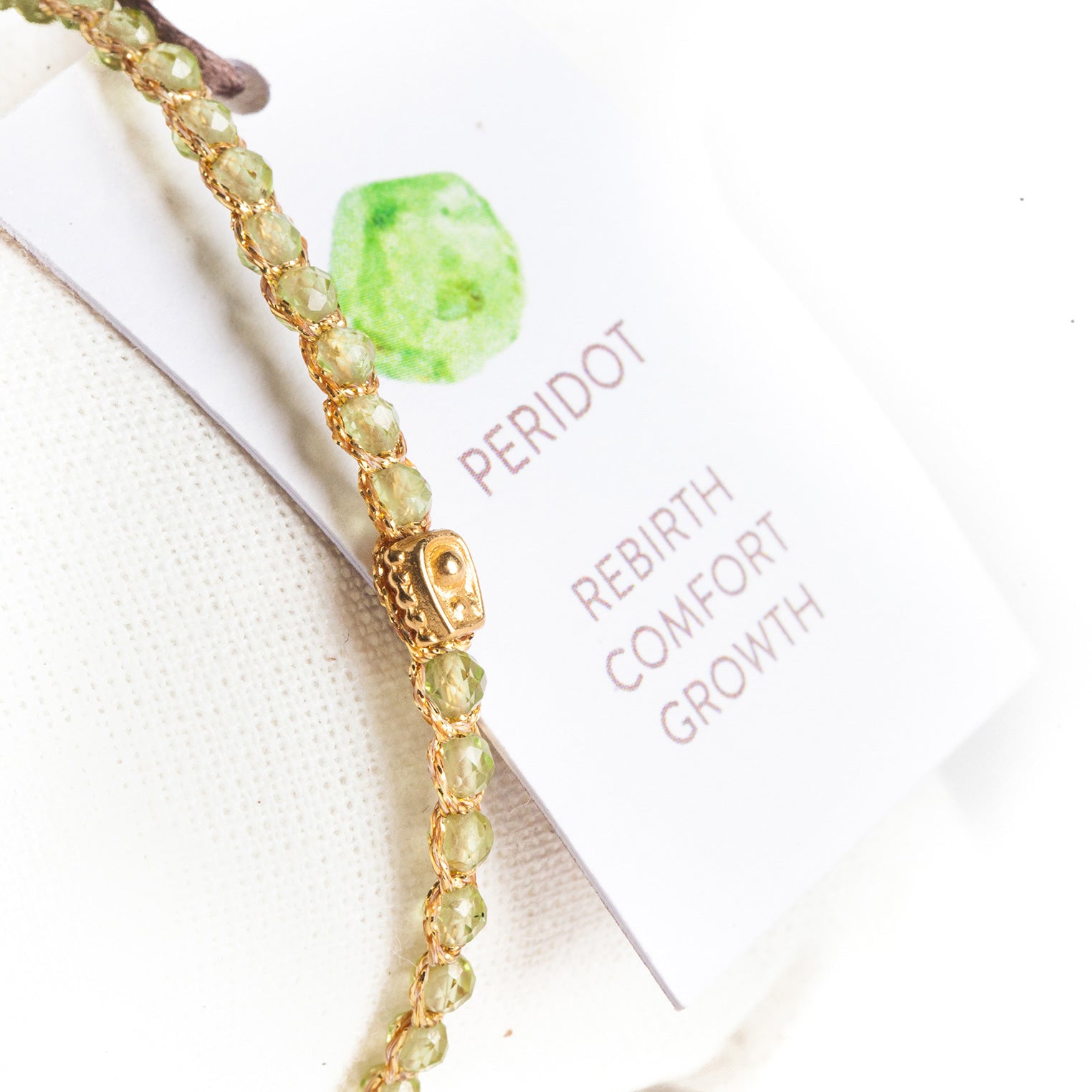 Hellgrün - Jewelry Armband Peridot Armband | Gold | Light Green