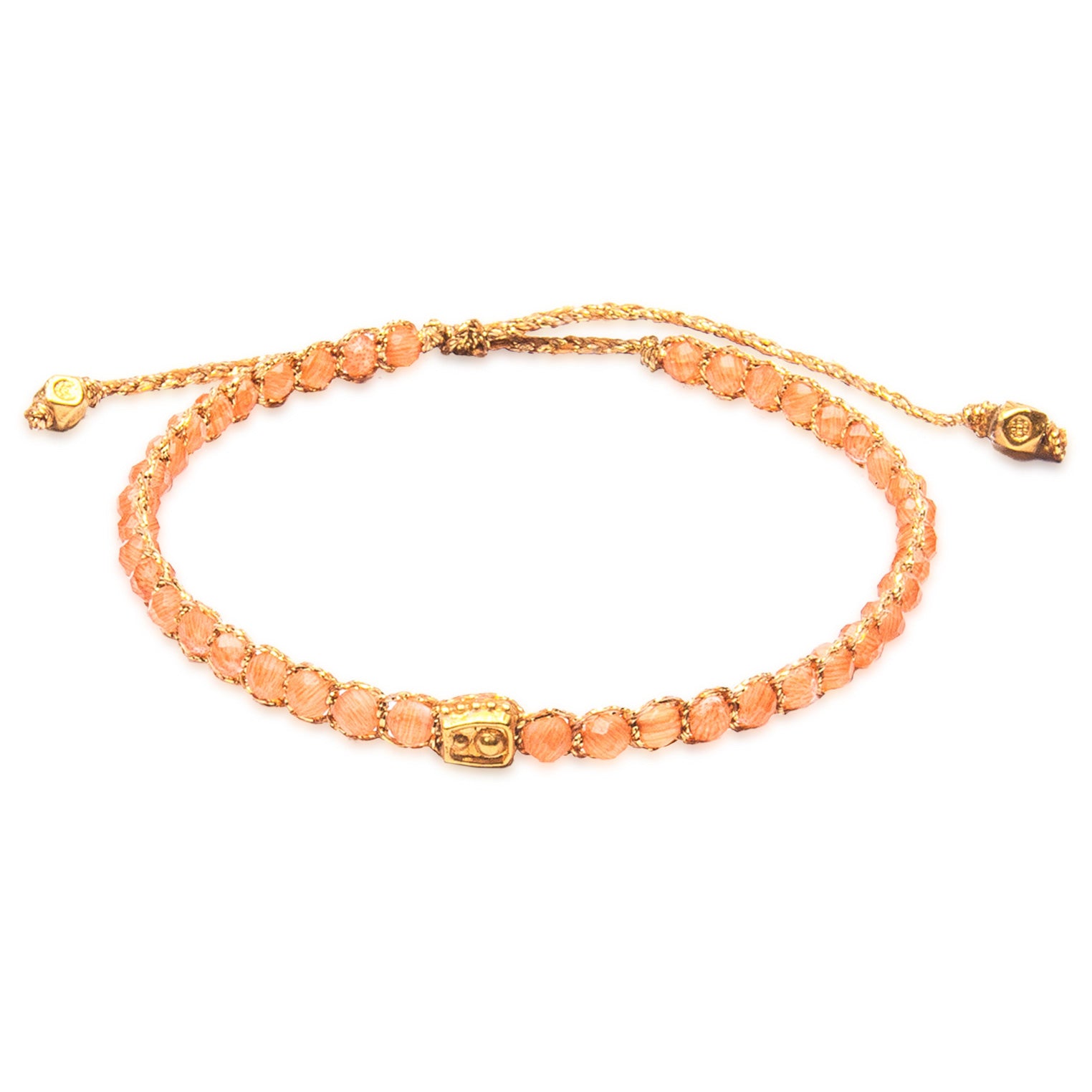 Orange - Jewelry Armband Leichtes Karneol Armband | Gold | Orange