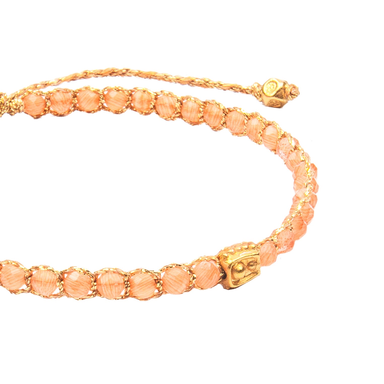 Orange - Jewelry Armband Leichtes Karneol Armband | Gold | Orange