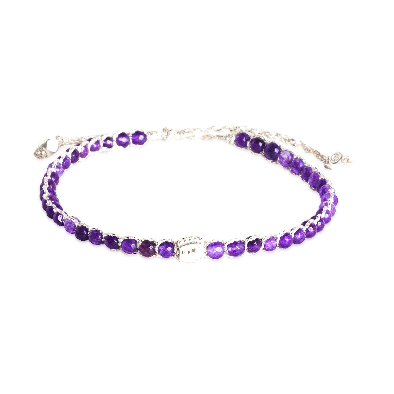 Lila - Jewelry Armband Amethyst Armband | Silber | Purple