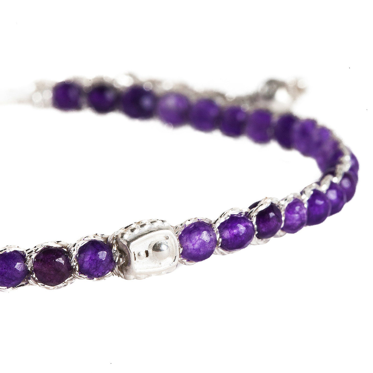 Lila - Jewelry Armband Amethyst Armband | Silber | Purple