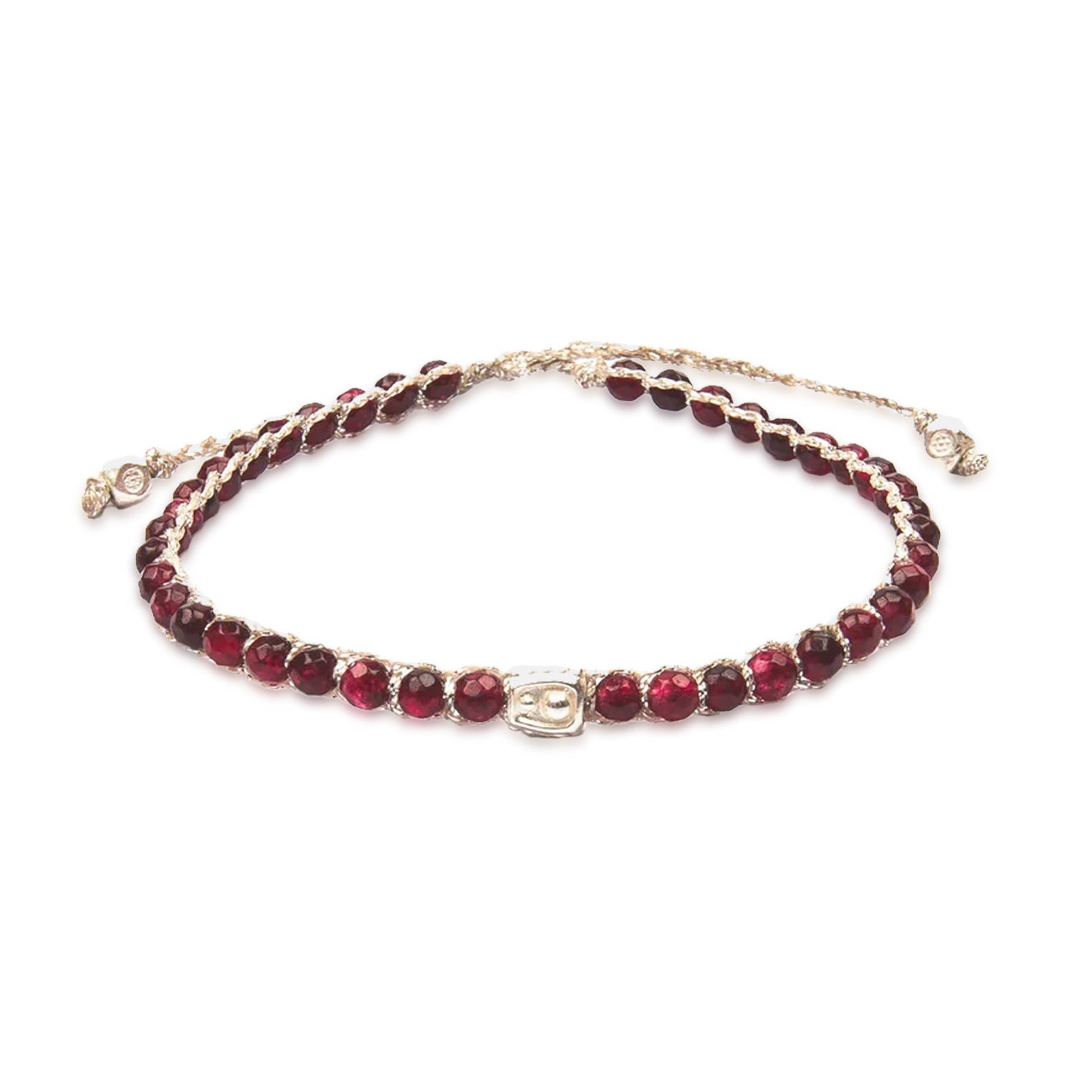 Rot - Jewelry Armband Rotes Aventurin Armband | Silver | Red