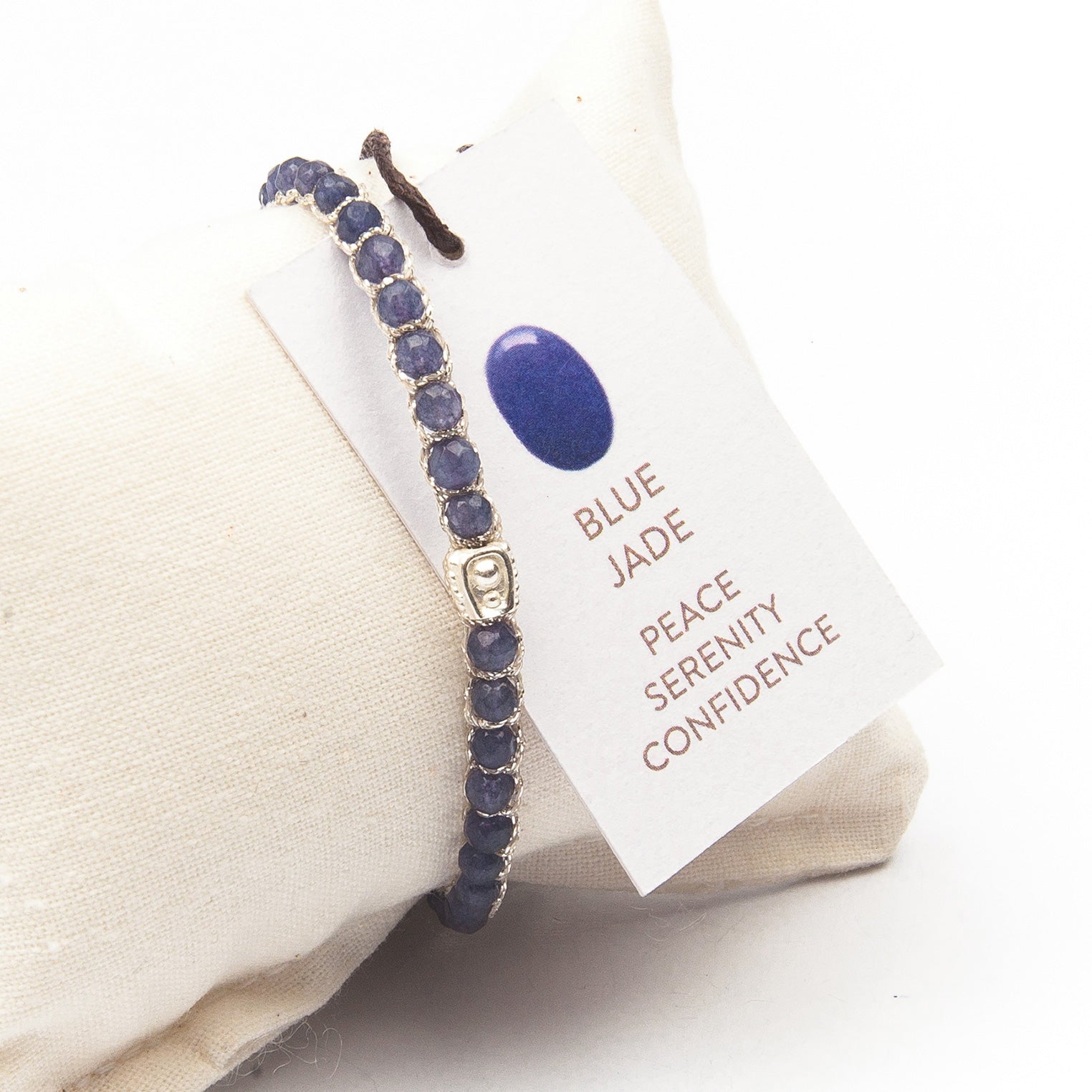 Blau - Jewelry Armband Blaues Jade Armband | Silber | Blue