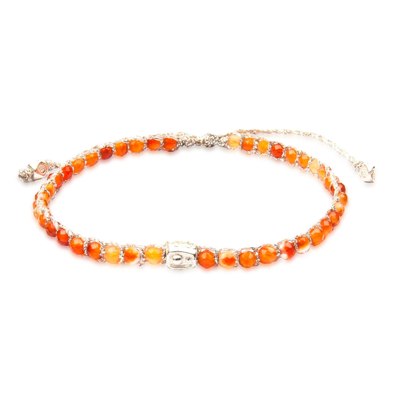 Orange - Jewelry Armband Karneol Armband aus Brasilien | Silber | Orange