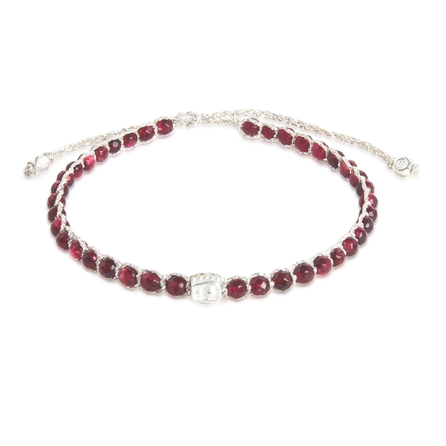 Rot - Jewelry Armband Rubin Armband | Silber | Red