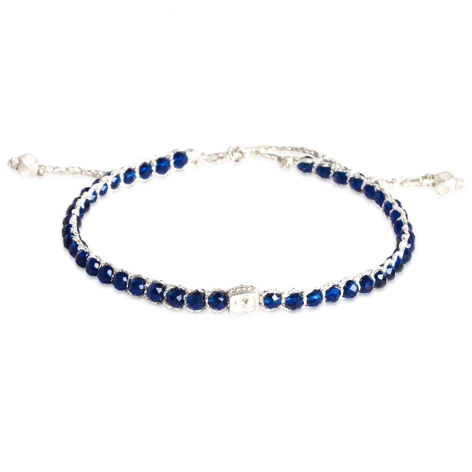 Blau - Jewelry Armband Blaues Spinell Armband | Silber | Blue