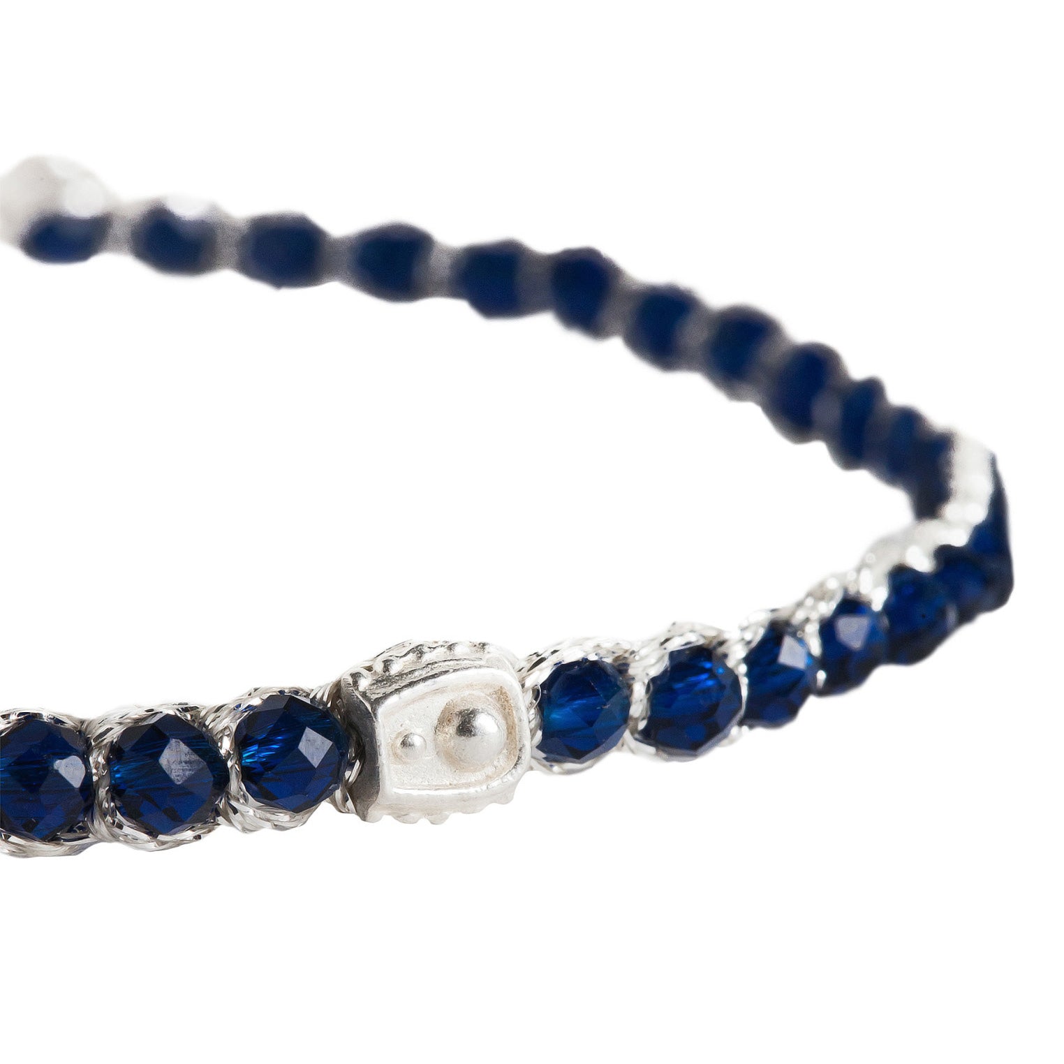 Blau - Jewelry Armband Blaues Spinell Armband | Silber | Blue