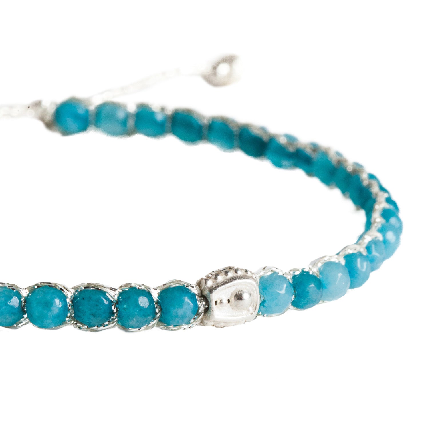 Blau - Jewelry Armband Apatit Armband | Silber | Blue