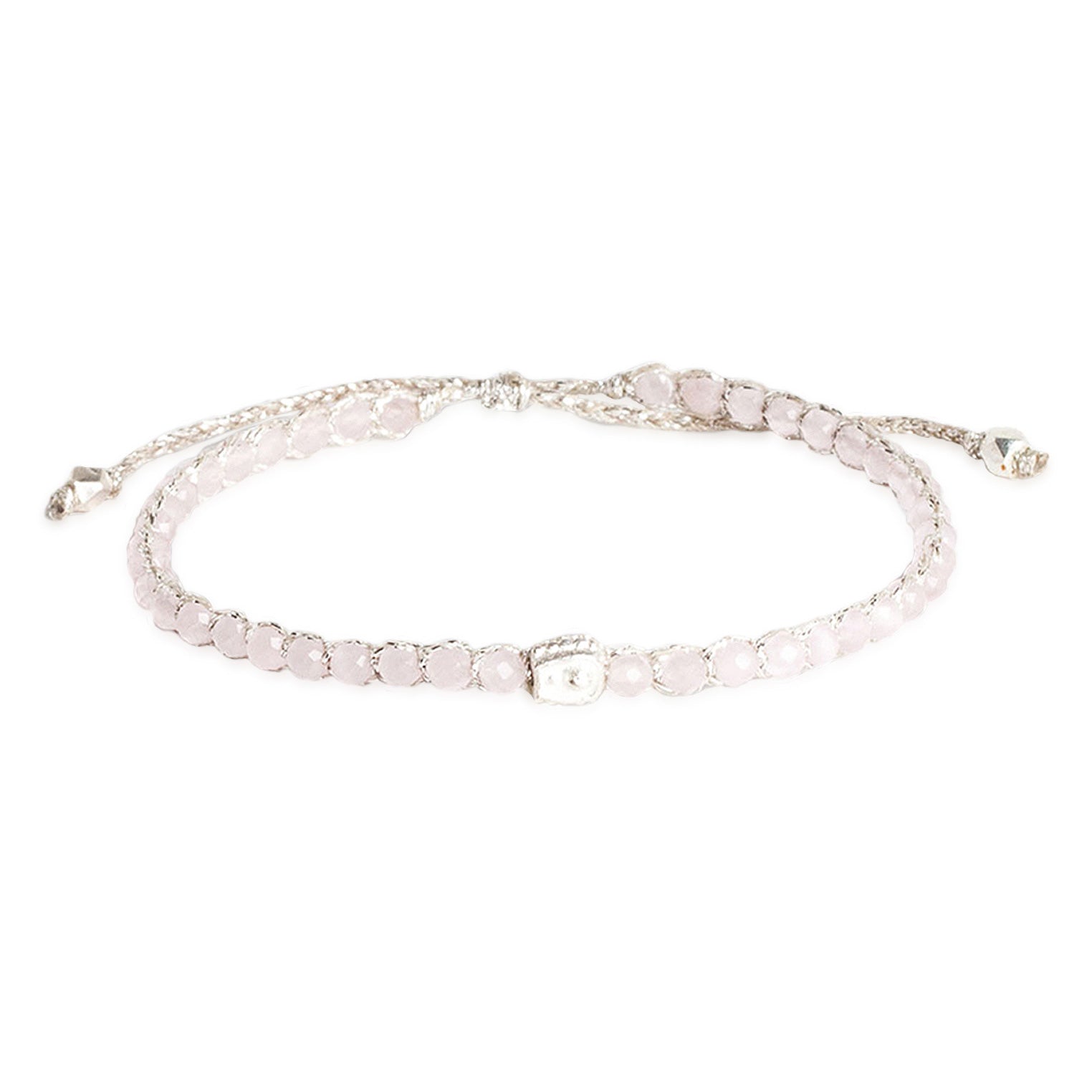 Rosa - Jewelry Armband Madagascar Rosenquarz Armband | Silber | Rose