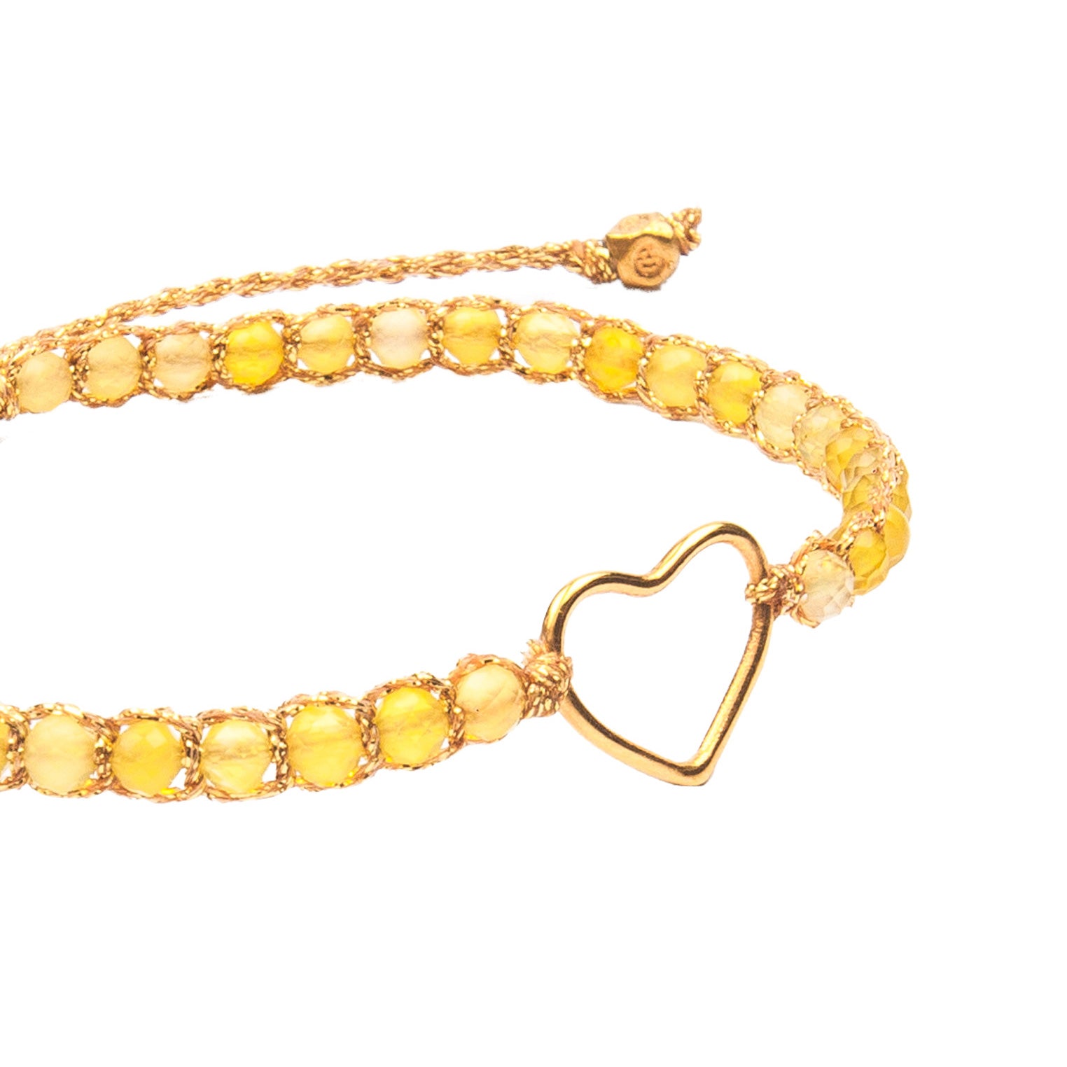 Gelb - Jewelry Armband Herz-Armband Citrin | Gold | Yellow