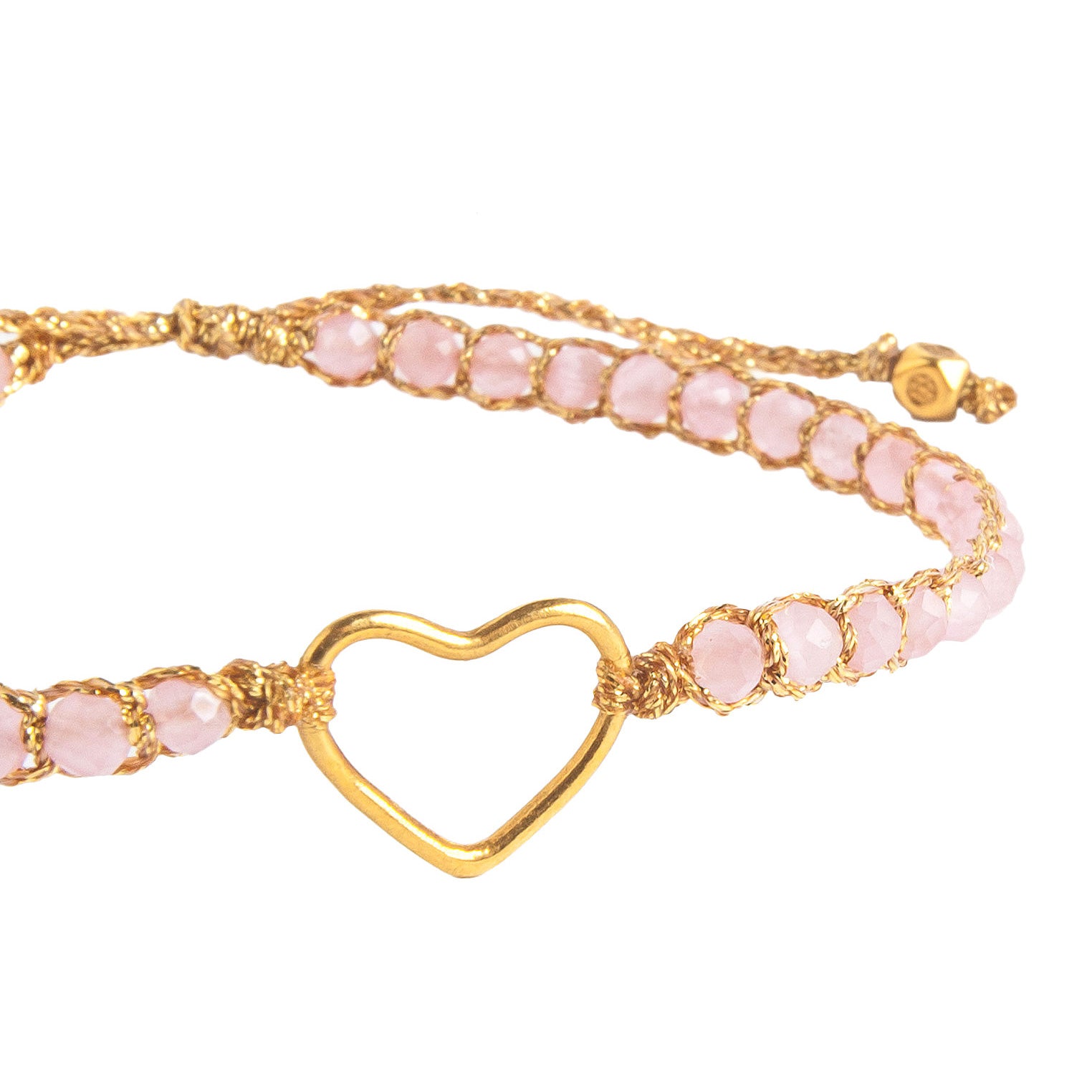 Pink - Jewelry Armband Herz-Armband rosa Turmalin aus Mosambik | Gold | Pink