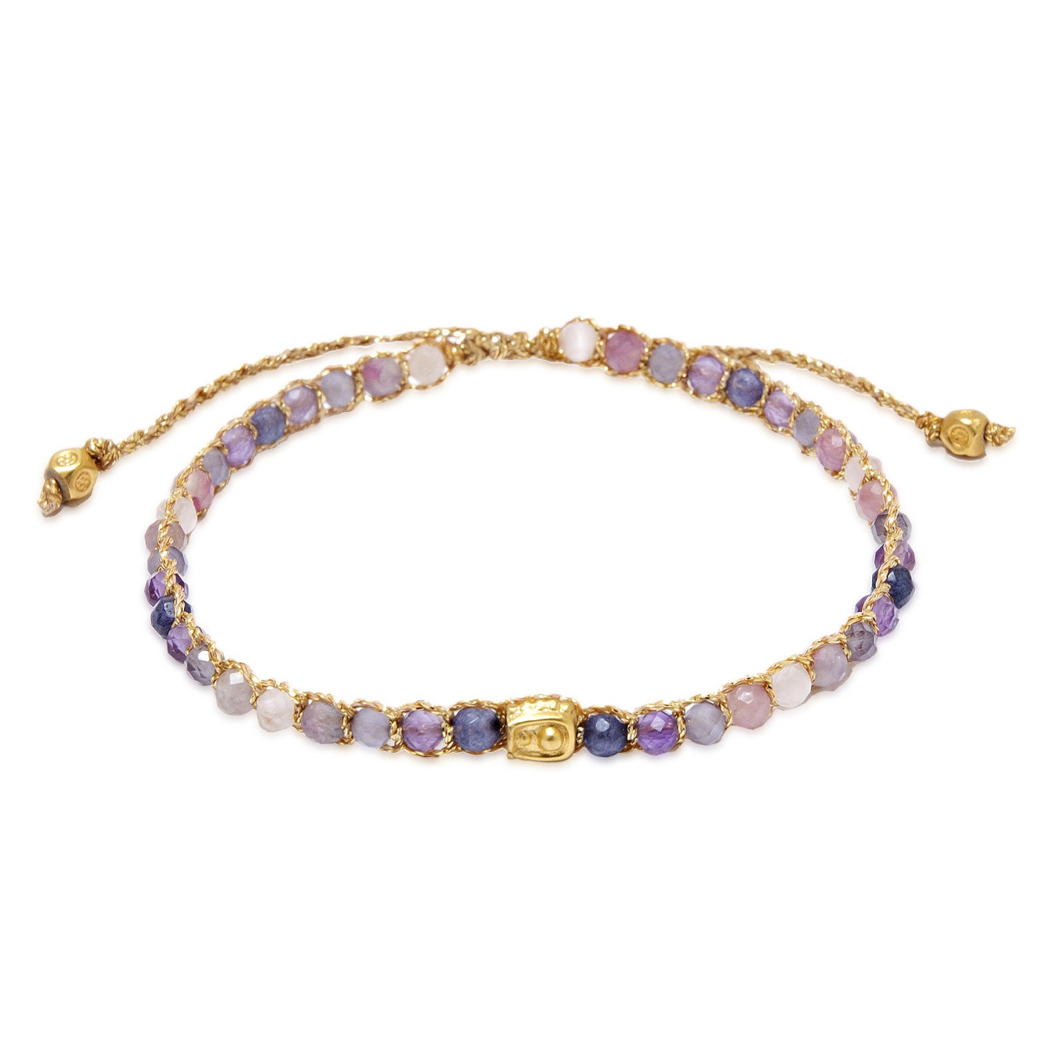 Lila - Jewelry Armband Ombre Purple Rain Armband | Gold | Purple