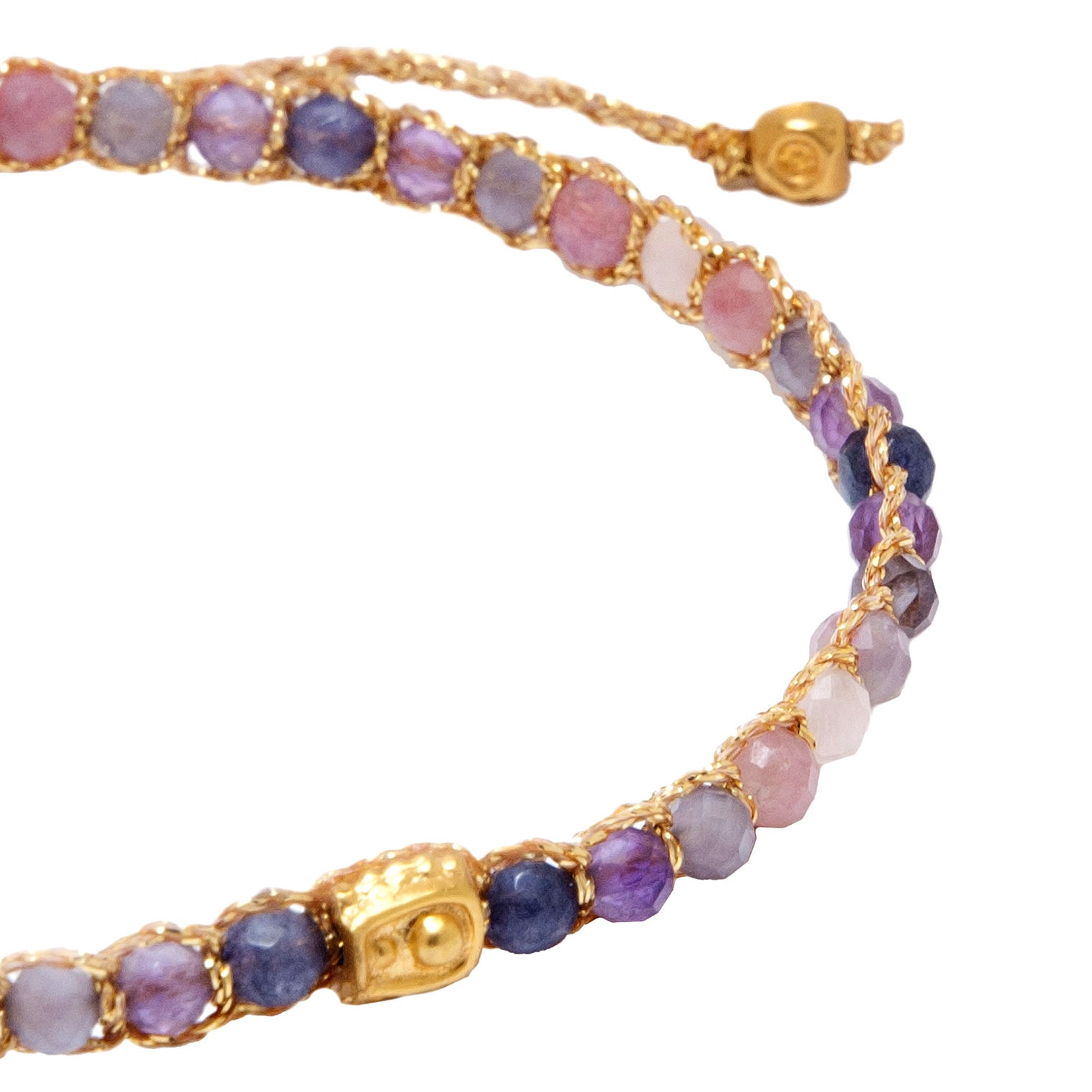 Lila - Jewelry Armband Ombre Purple Rain Armband | Gold | Purple