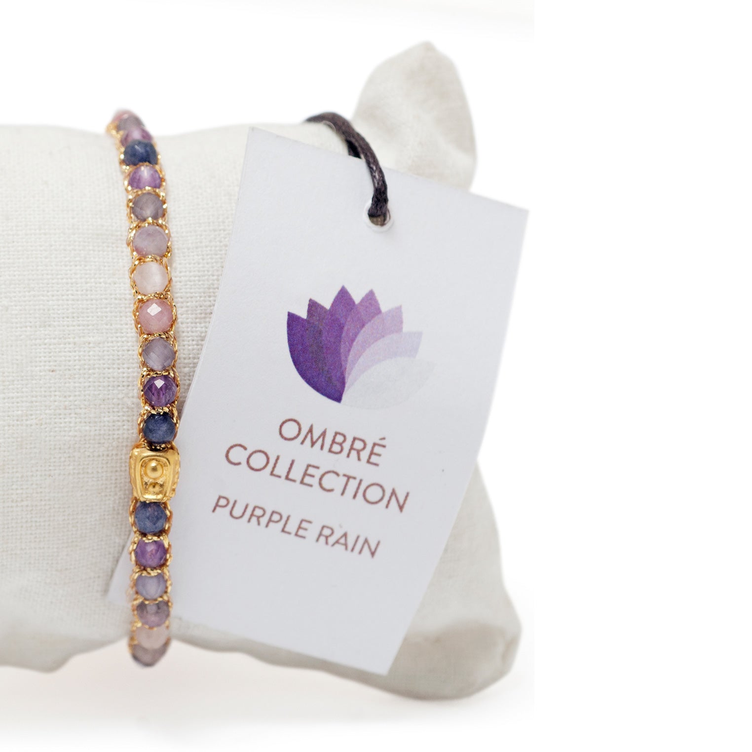 Lila - Jewelry Armband Ombre Purple Rain Armband | Gold | Purple