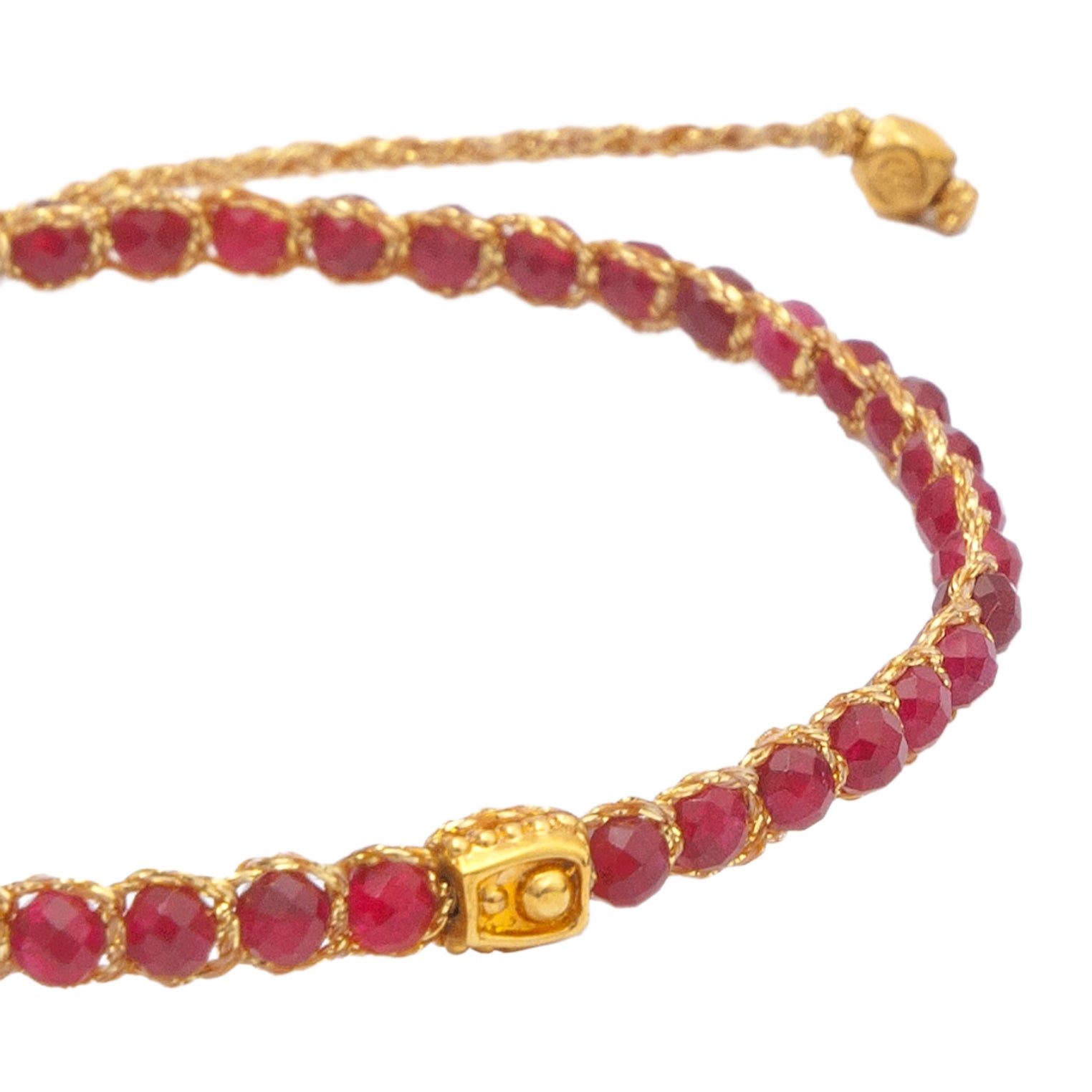 Rot - Jewelry Armband Rotes Aventurin Armband | Gold | Red