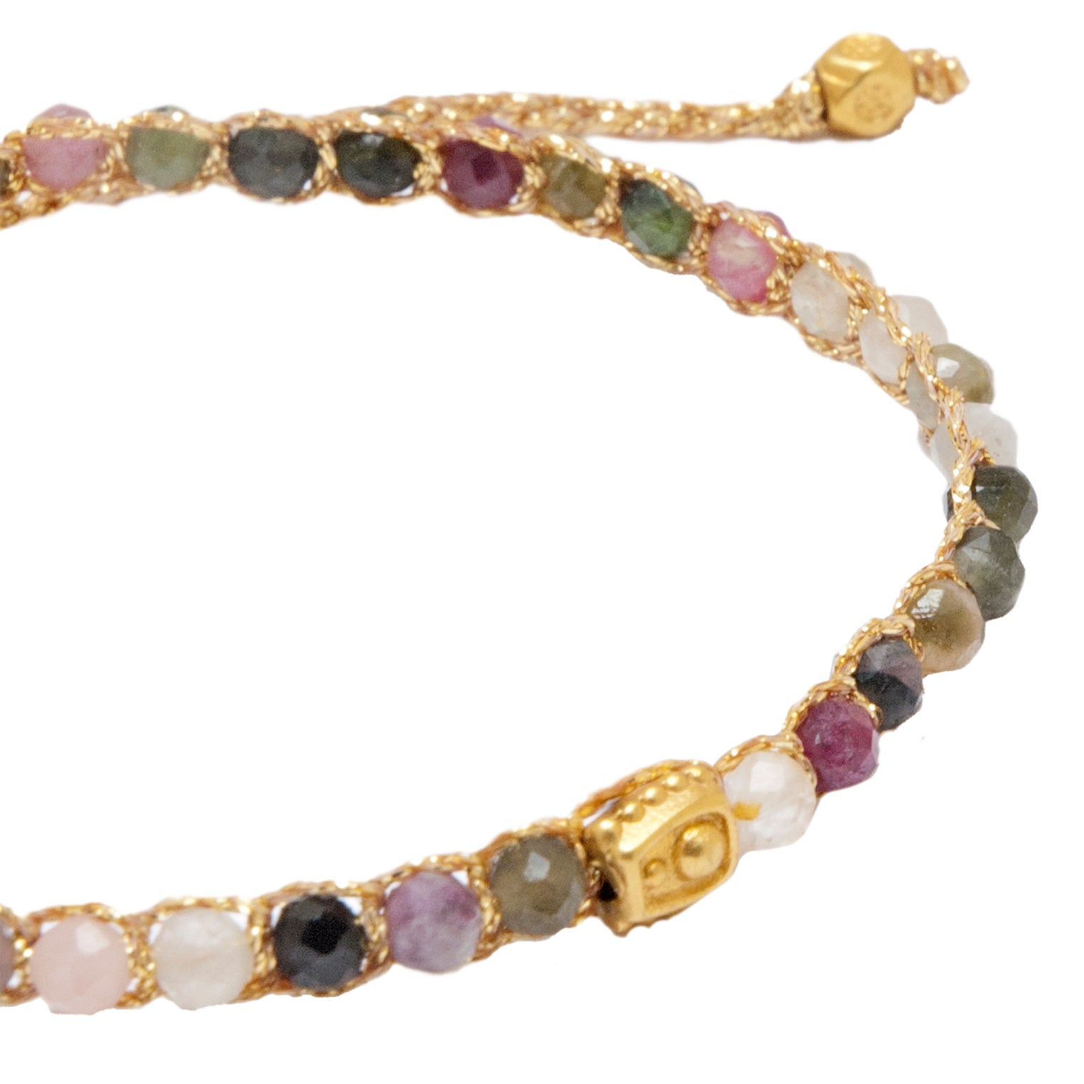 Bunt - Jewelry Armband Rosa Tourmalin Armband | Gold | Colored