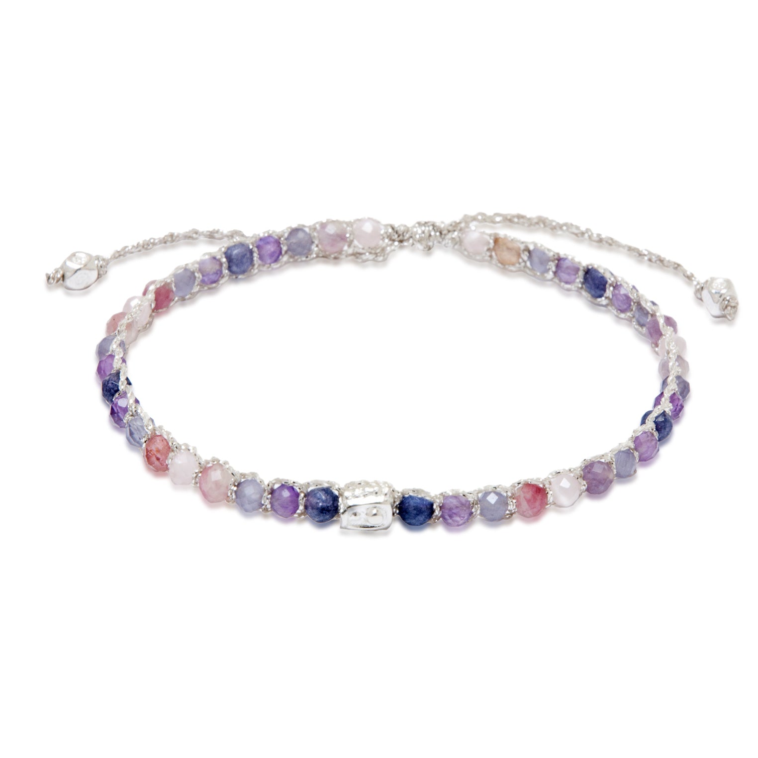 Lila - Jewelry Armband Ombre Purple Rain Bracelet | Silber | Purple