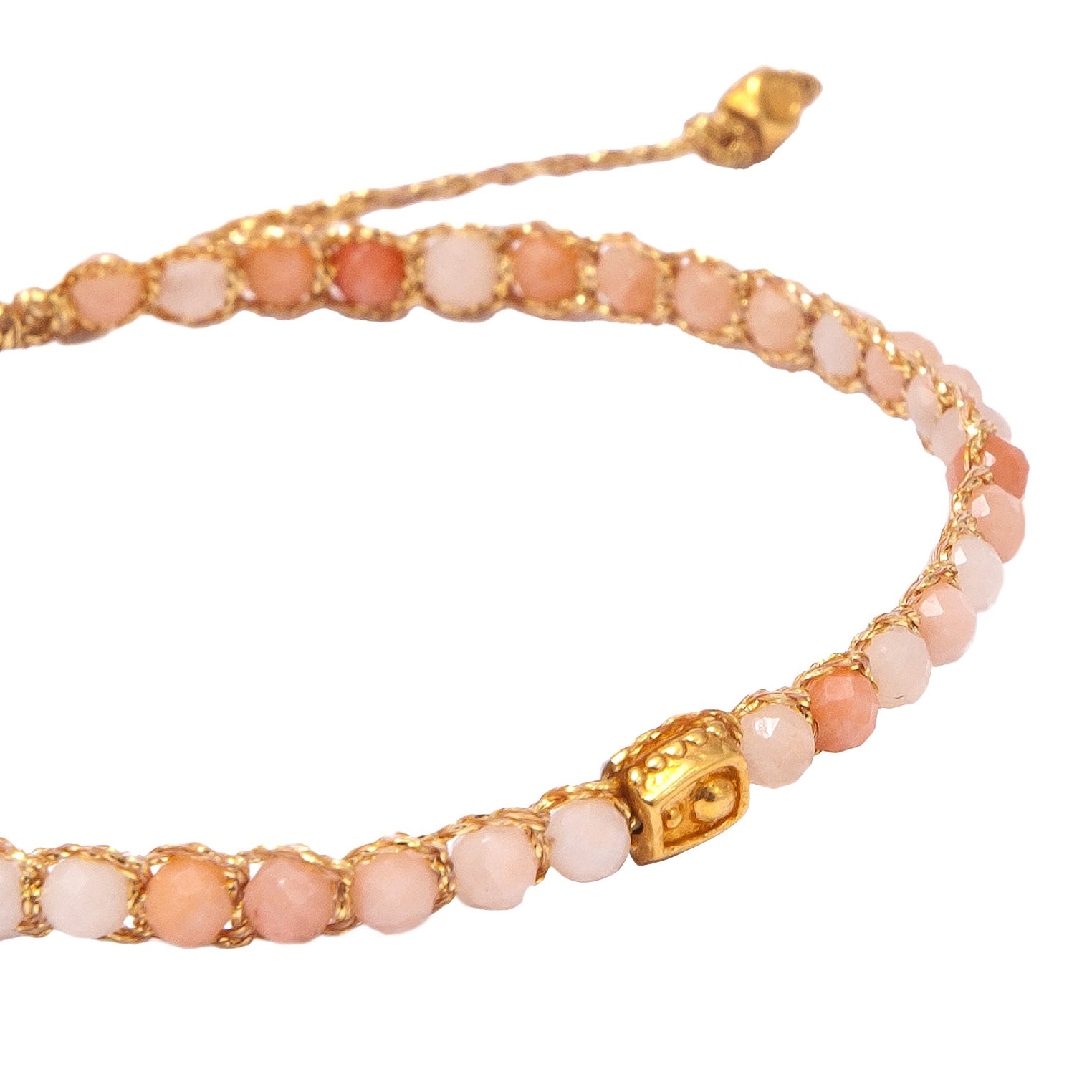 Pink - Jewelry Armband Pink Aventurin Armband | Gold | Pink